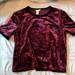 Crushed Velvet Top